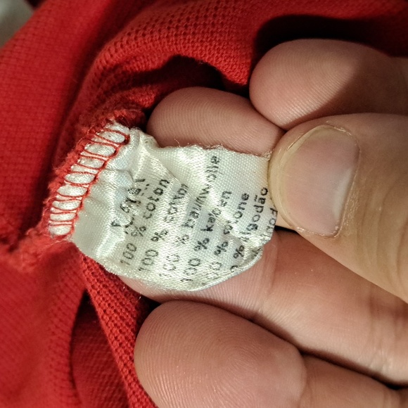 Lacoste Red Polo - Size 4 Slim Fit - Picture 4 of 4